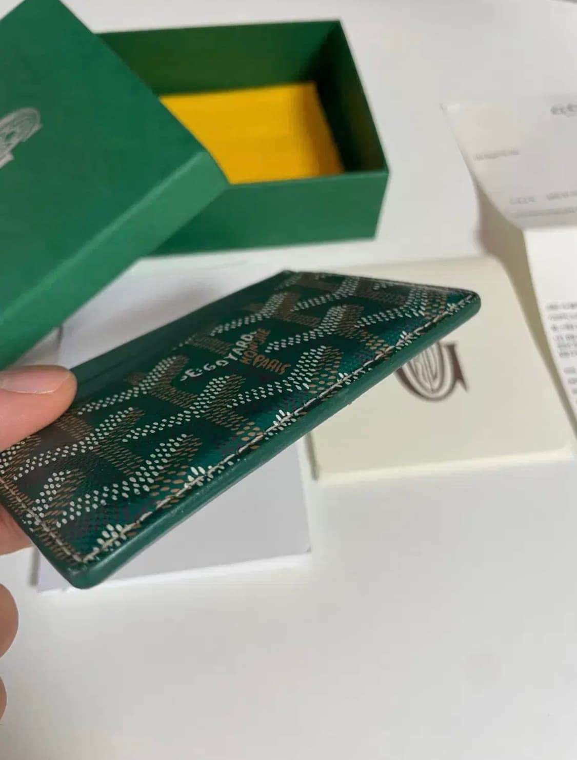 고야드 생쉴피스 카드지갑 그린 상품이미지5