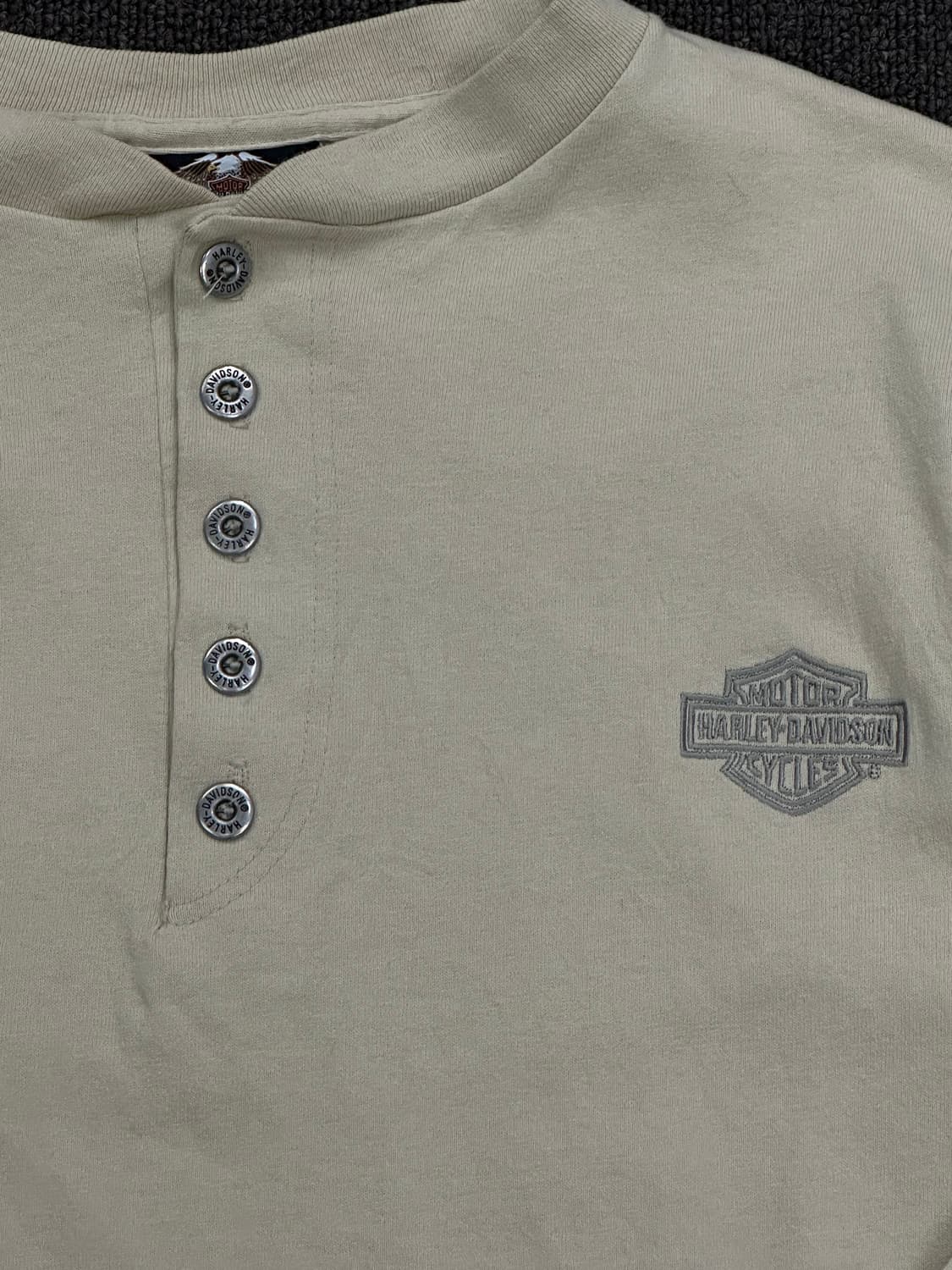 XS)할리데이비슨 빈티지 여성 헨리넥 롱슬리브 상품이미지3