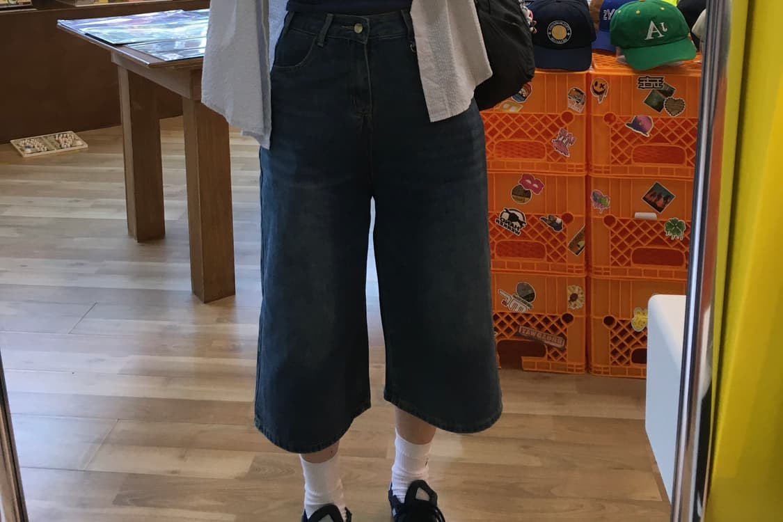 데님 버뮤다팬츠 상품이미지4