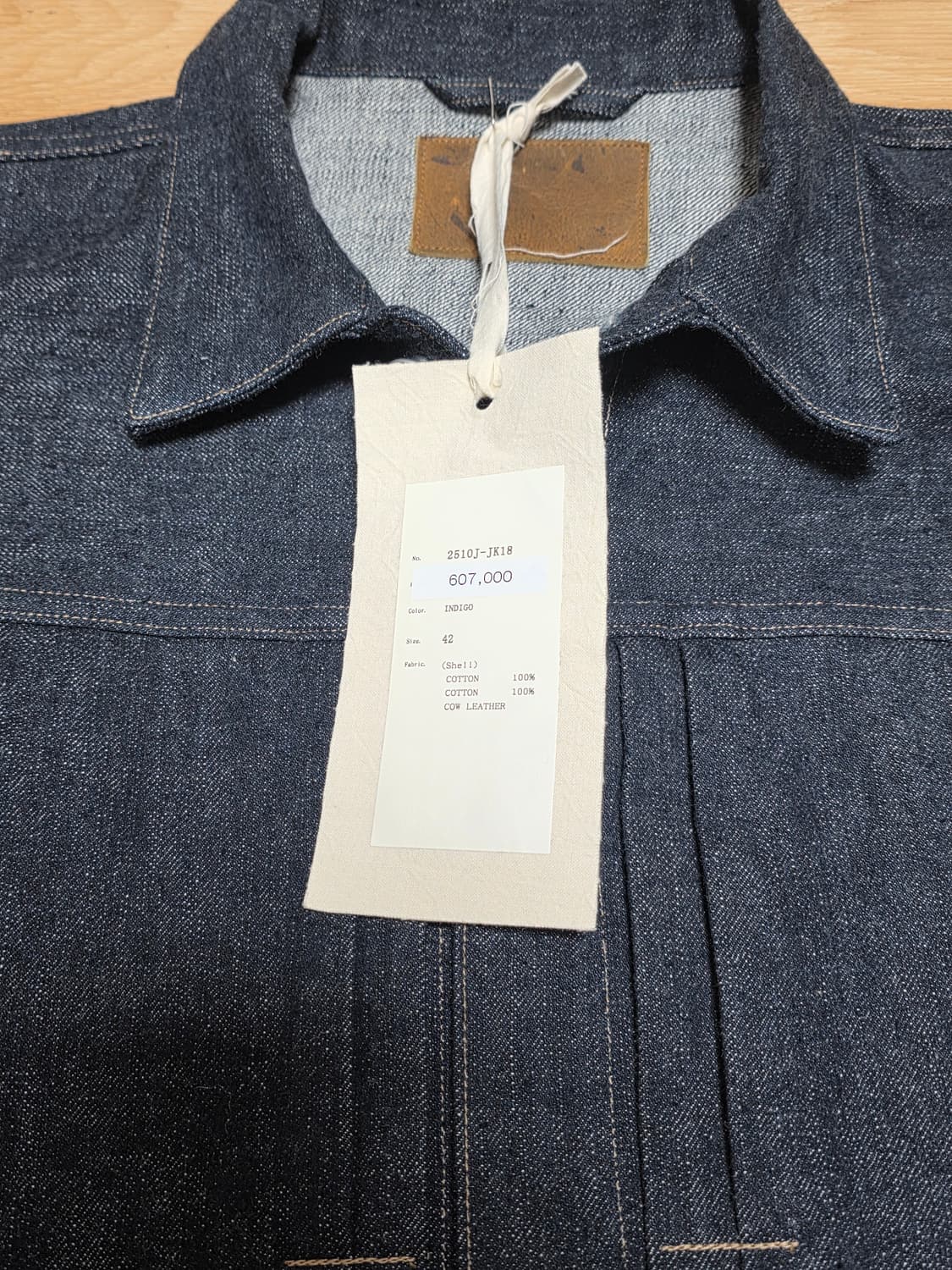 새제품42size택포47만)올드조 원 포켓 데님자켓 인디고 상품이미지2