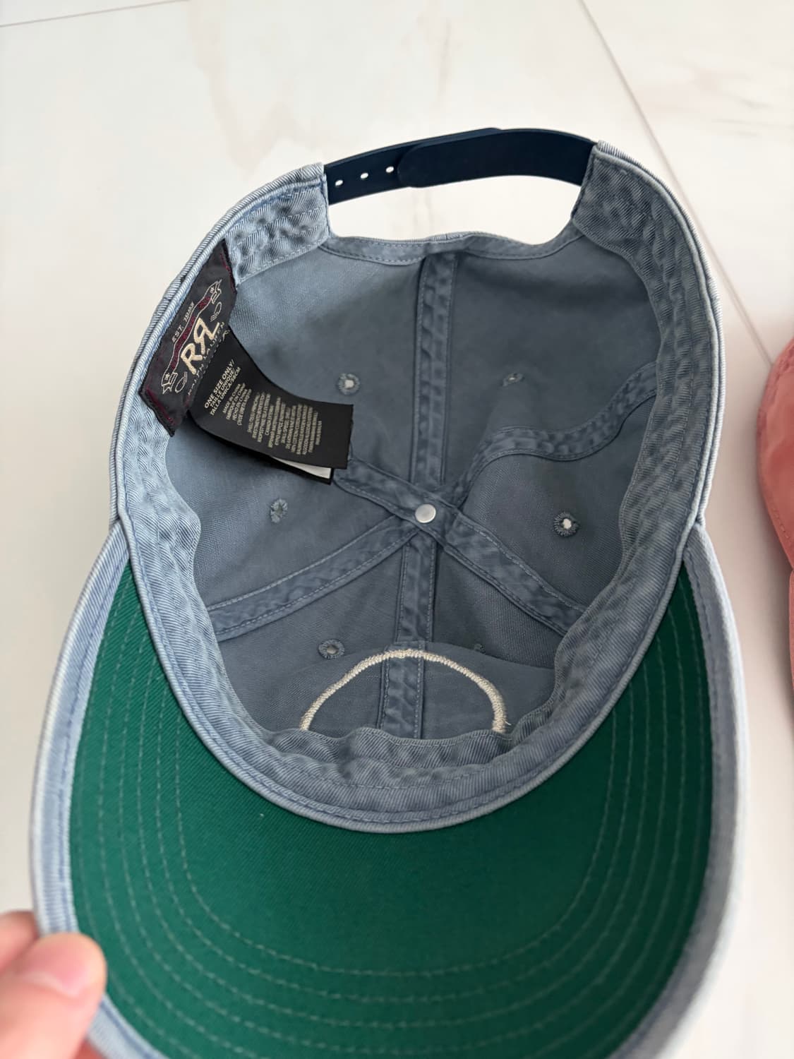 rrl 윙 로고 볼캡 블루 상품이미지2