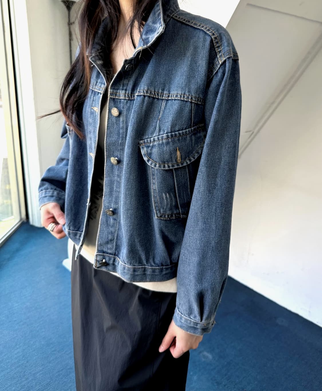 Denim utility pocket design blouson 상품이미지7