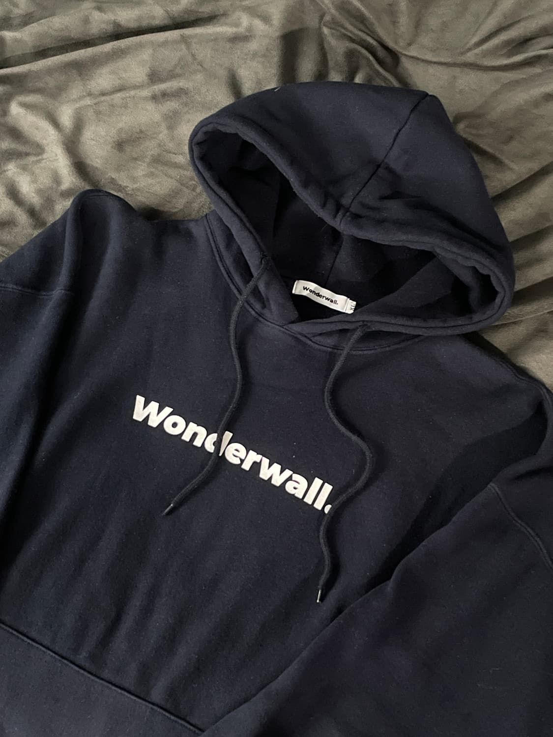Wonderwall 원더월 네이비 후드티 XL 상품이미지2