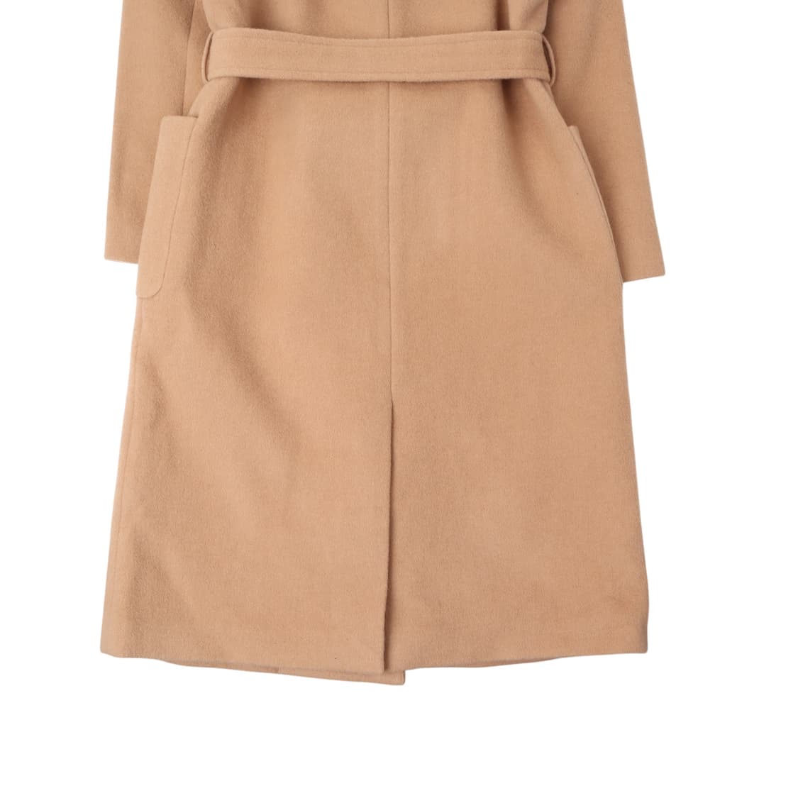 라코스테 우먼스 베이지 울 캐시미어 로브 코트 상품이미지7