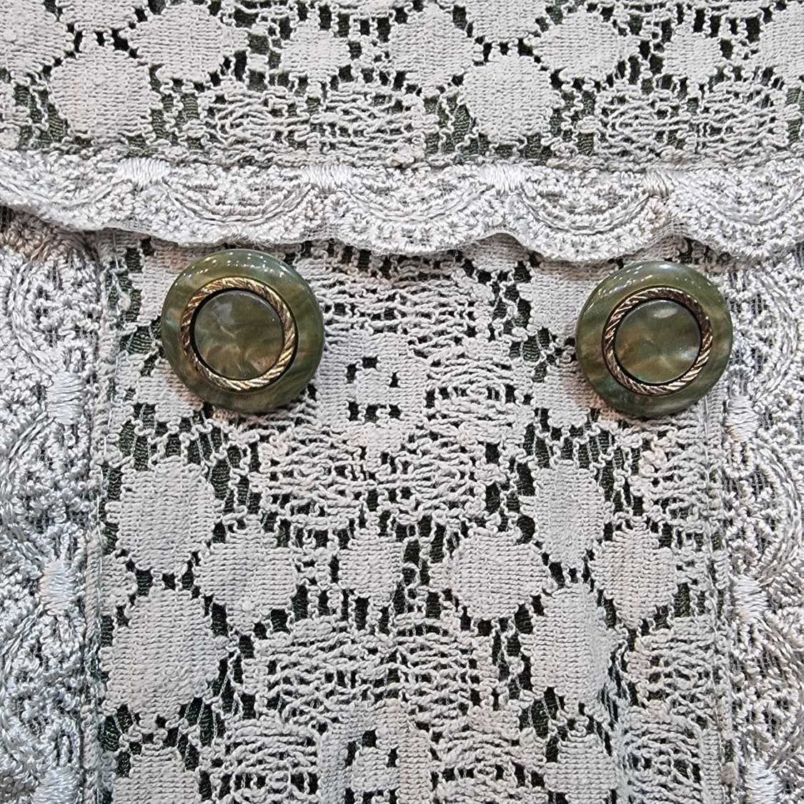 엑시즈팜  올리브 그린 레이스 뷔스티에 원피스 상품이미지2