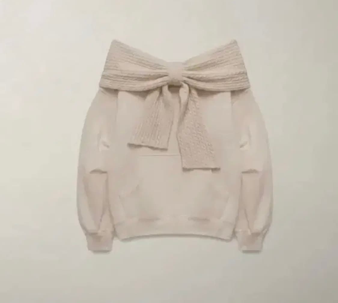 더티스 리본후드 베이지 상품이미지1