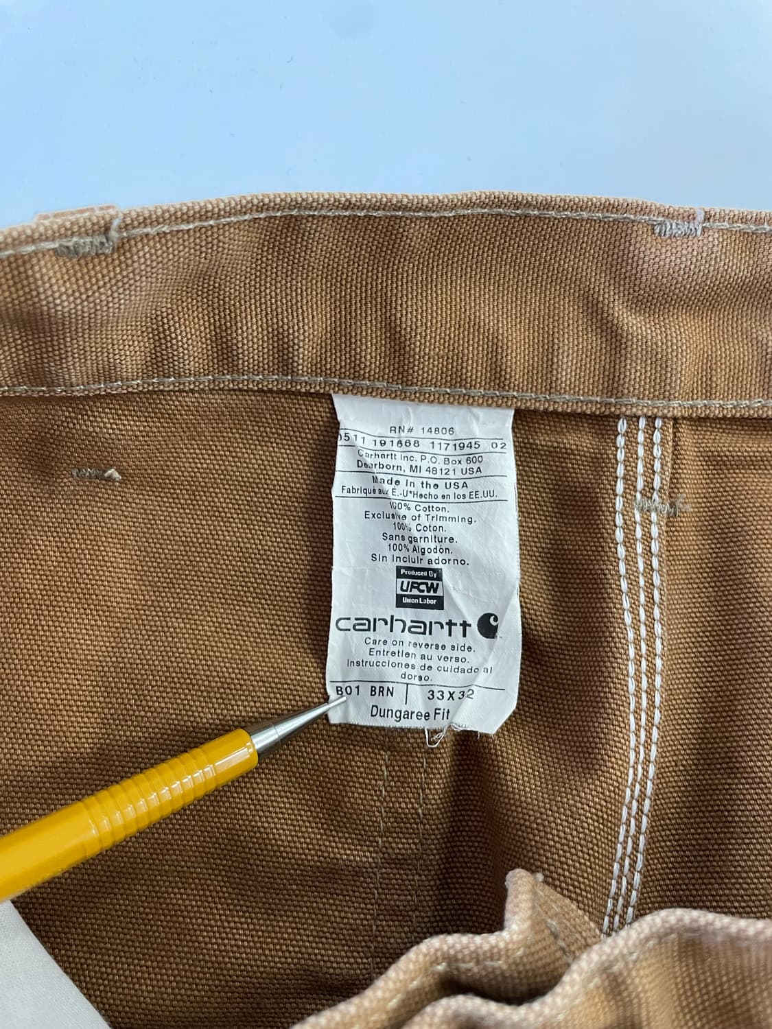 (33-31) 칼하트 더블니 팬츠 상품이미지5