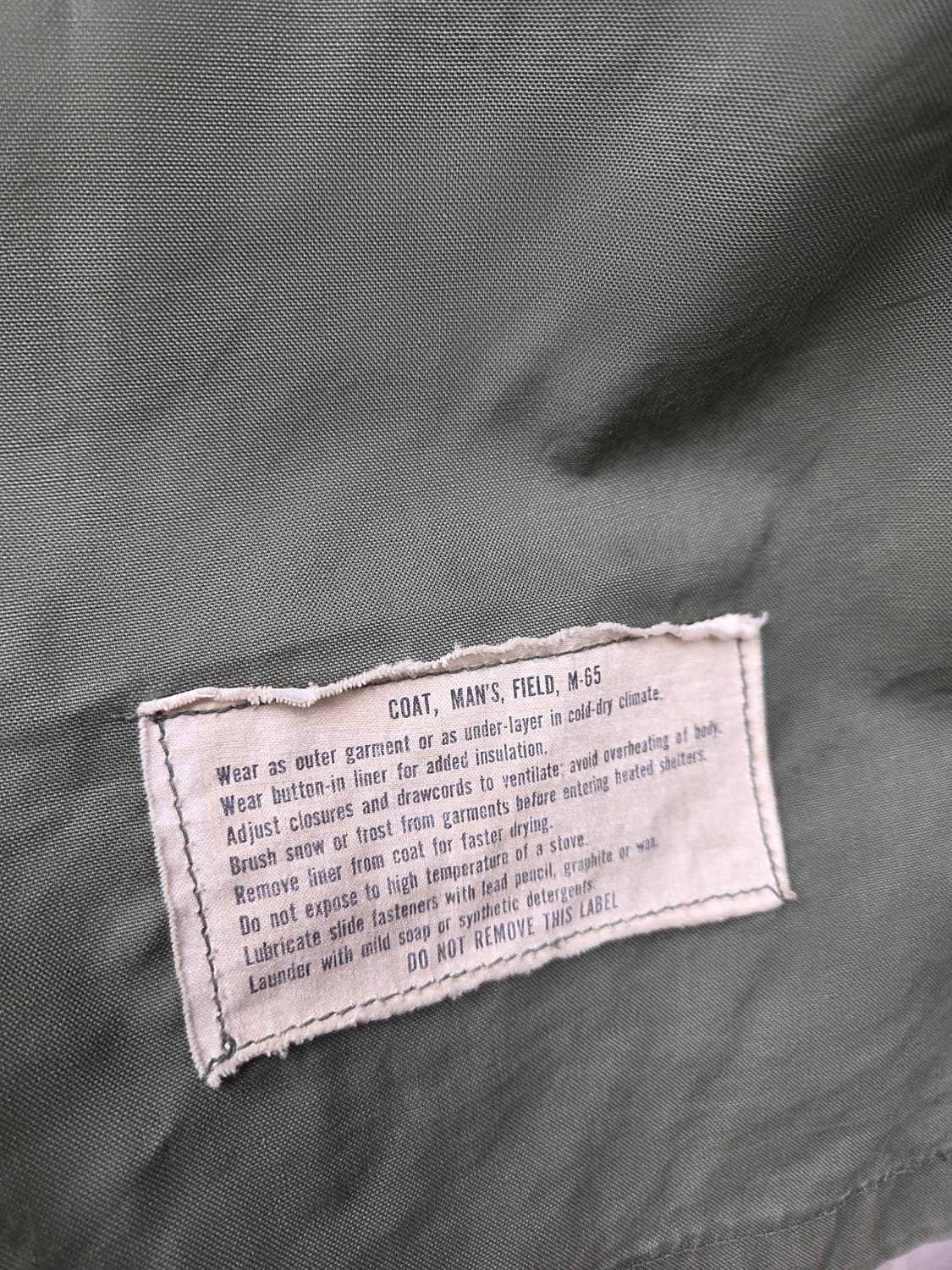 60s 미군 M65 필드자켓 2세대 미디움 롱 상품이미지4