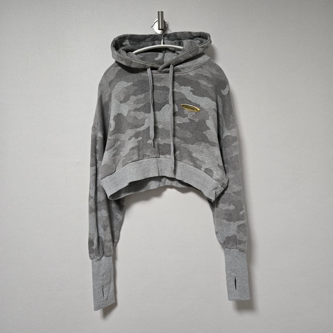 스컬프터 카모 크롭 후드티/ 여성 후드티/ 여자 후드티  상품이미지2