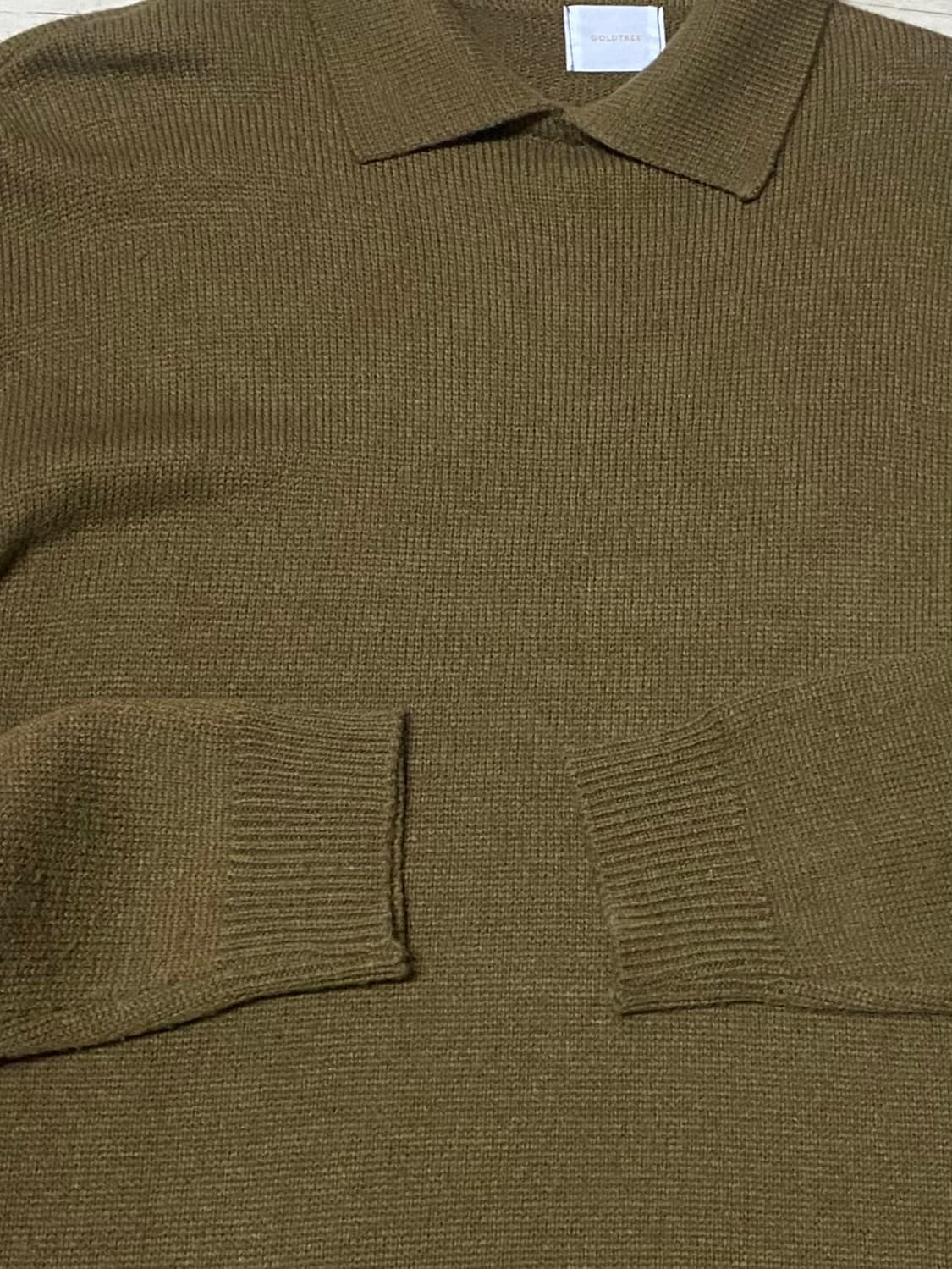 카라 니트 깔끔한 니트 사이즈 105 상품이미지3