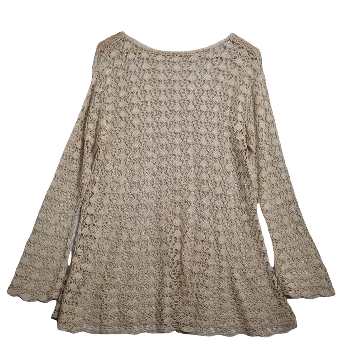 JPN 베이지 뜨개 블라우스 [M] 코튼 100% 상품이미지2