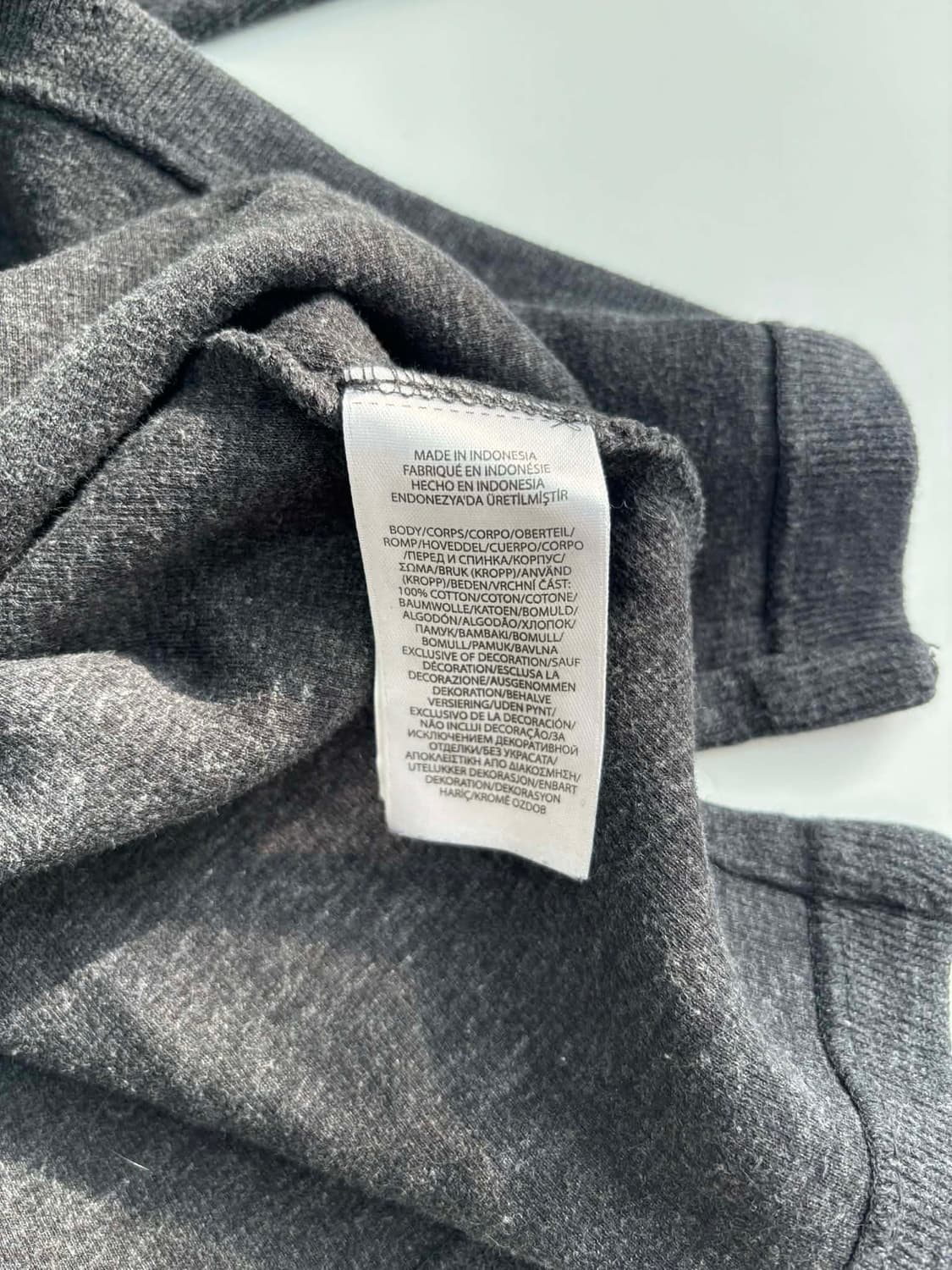 폴로 랄프로렌 핀터깔 차콜 그레이 하프집 코튼 니트 반집업(M) 상품이미지5