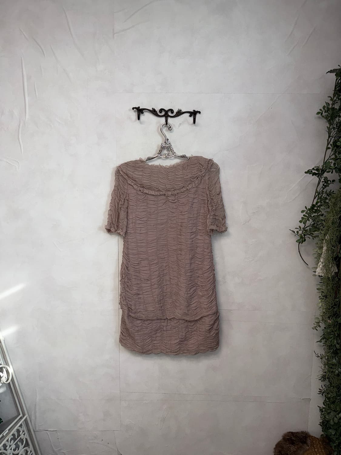 Indi pink fairy shirring ruffle silk ops 상품이미지8