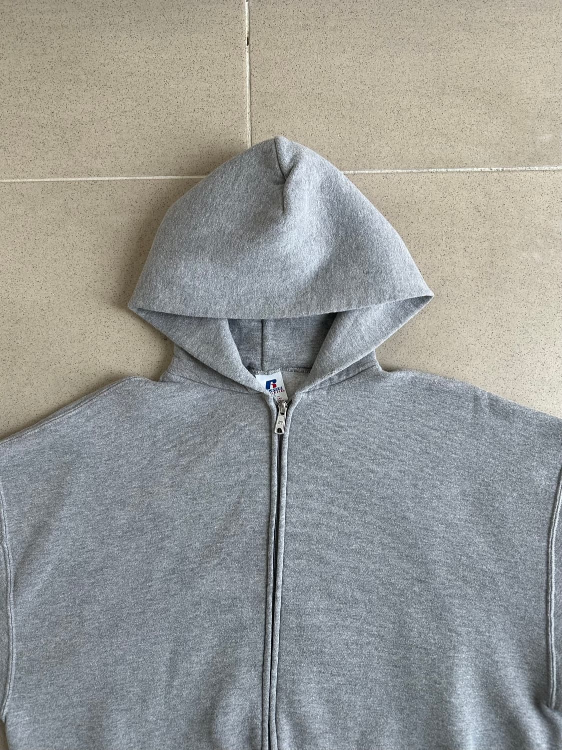 00s 빈티지 러셀 후드집업 그레이 XL 상품이미지4