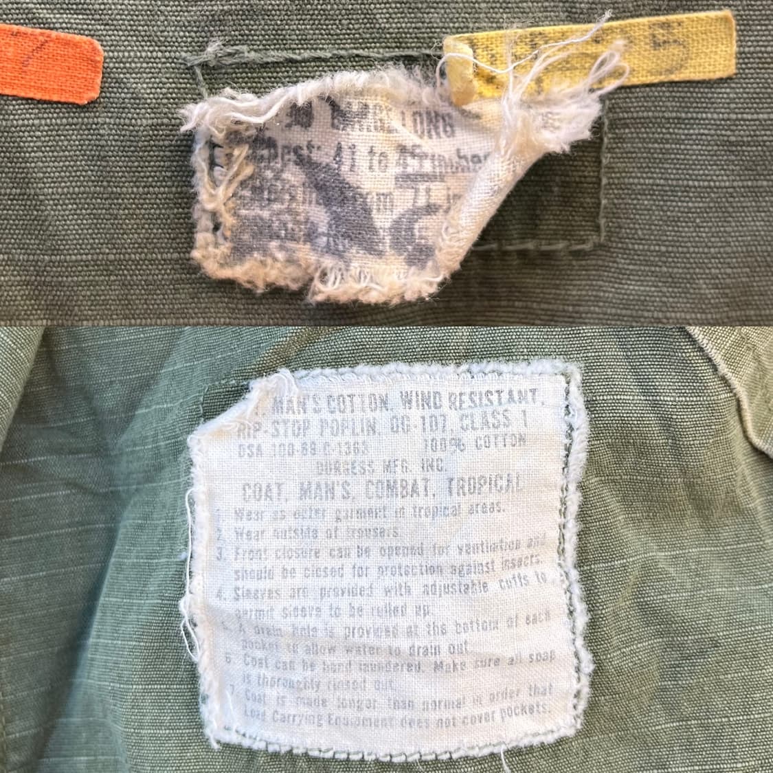 60s 오리지날 미군 정글퍼티그 자켓 (L/L) 상품이미지7