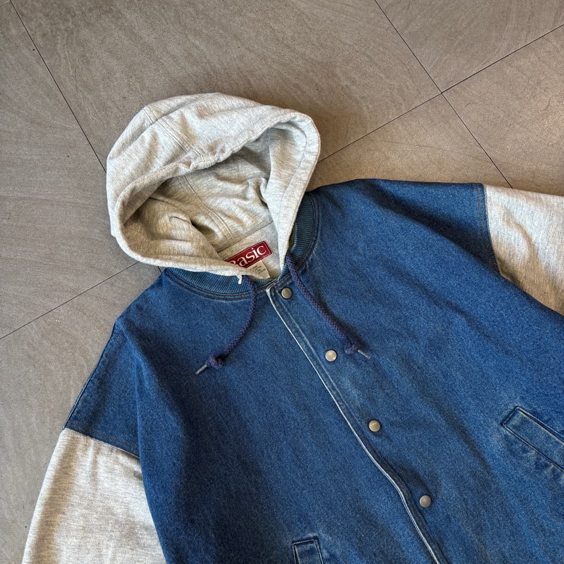 빈티지 데님 베이스볼 자켓 상품이미지2