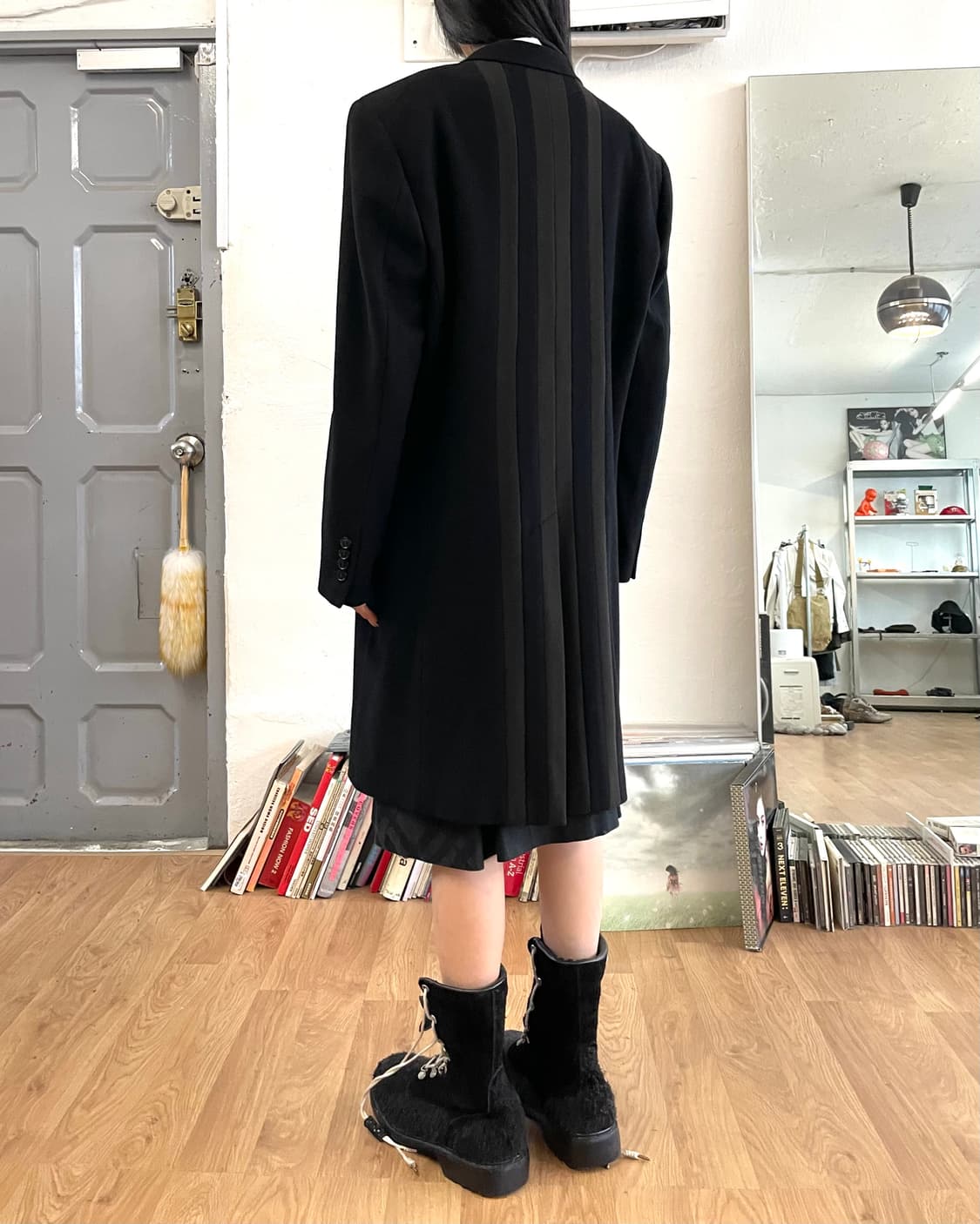 [50] 겐조 KENZO 스트라이프 울 코트 상품이미지2
