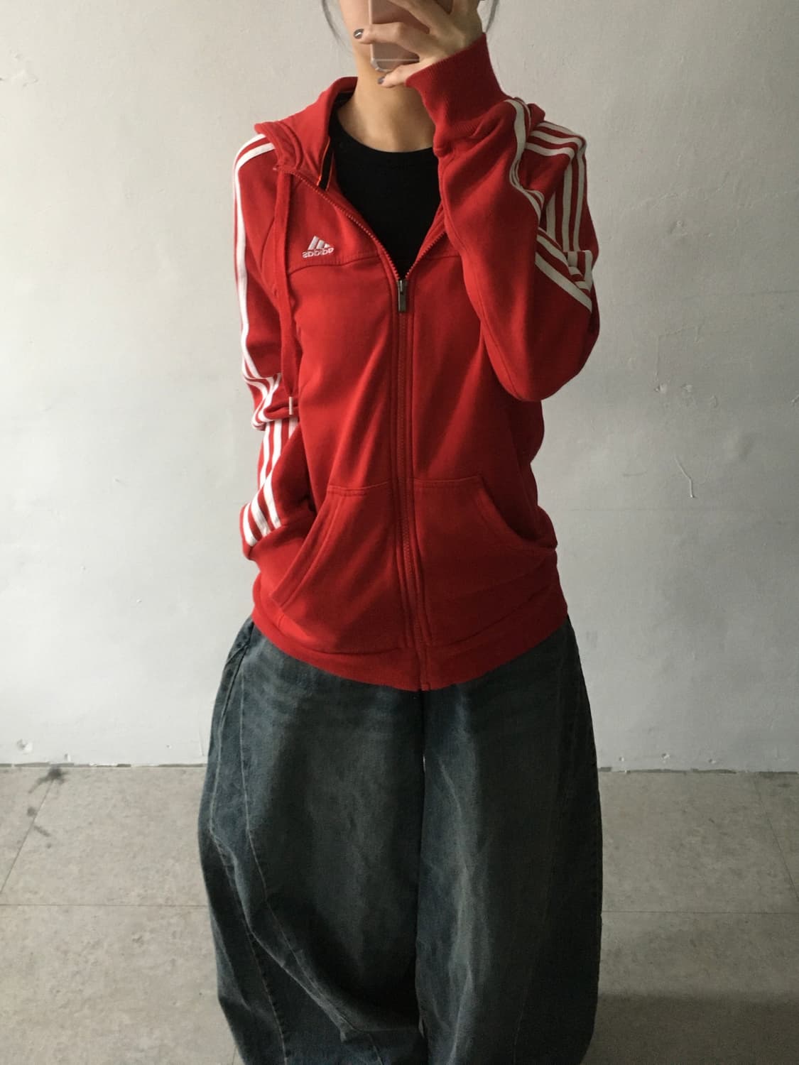 아디다스 삼선 후드집업 상품이미지1