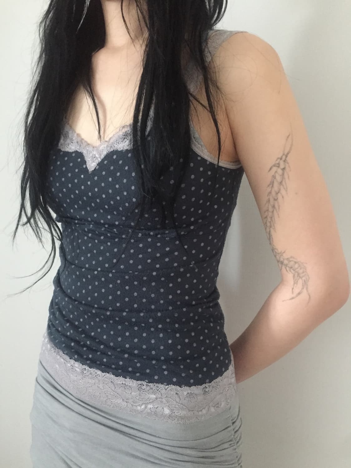 빈티지 도트슬리브리스 상품이미지1