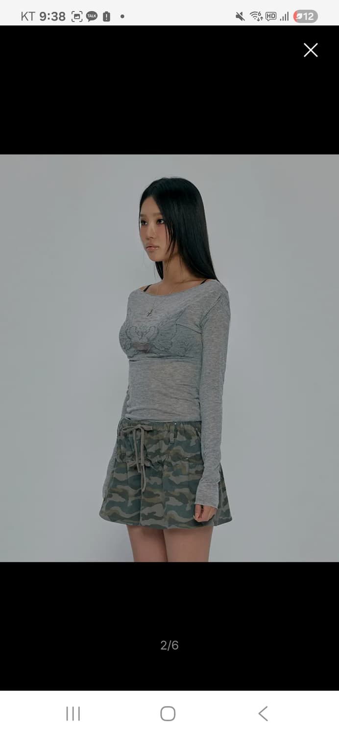 HEART WING SHEER LONG SLEEVE_GREY 상품이미지2