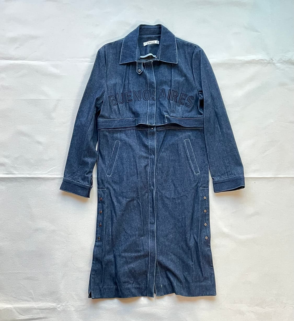 로우클래식 LOW CLASSIC 데님 투웨이 청 원피스 청 자켓 치마 상품이미지1