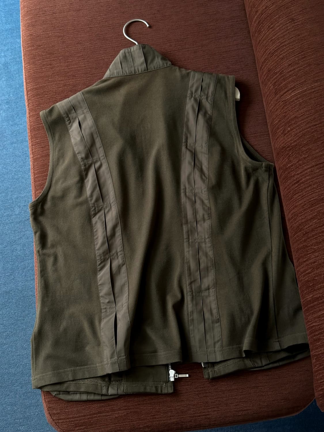 Stretched fabric fanel design gilet 상품이미지7