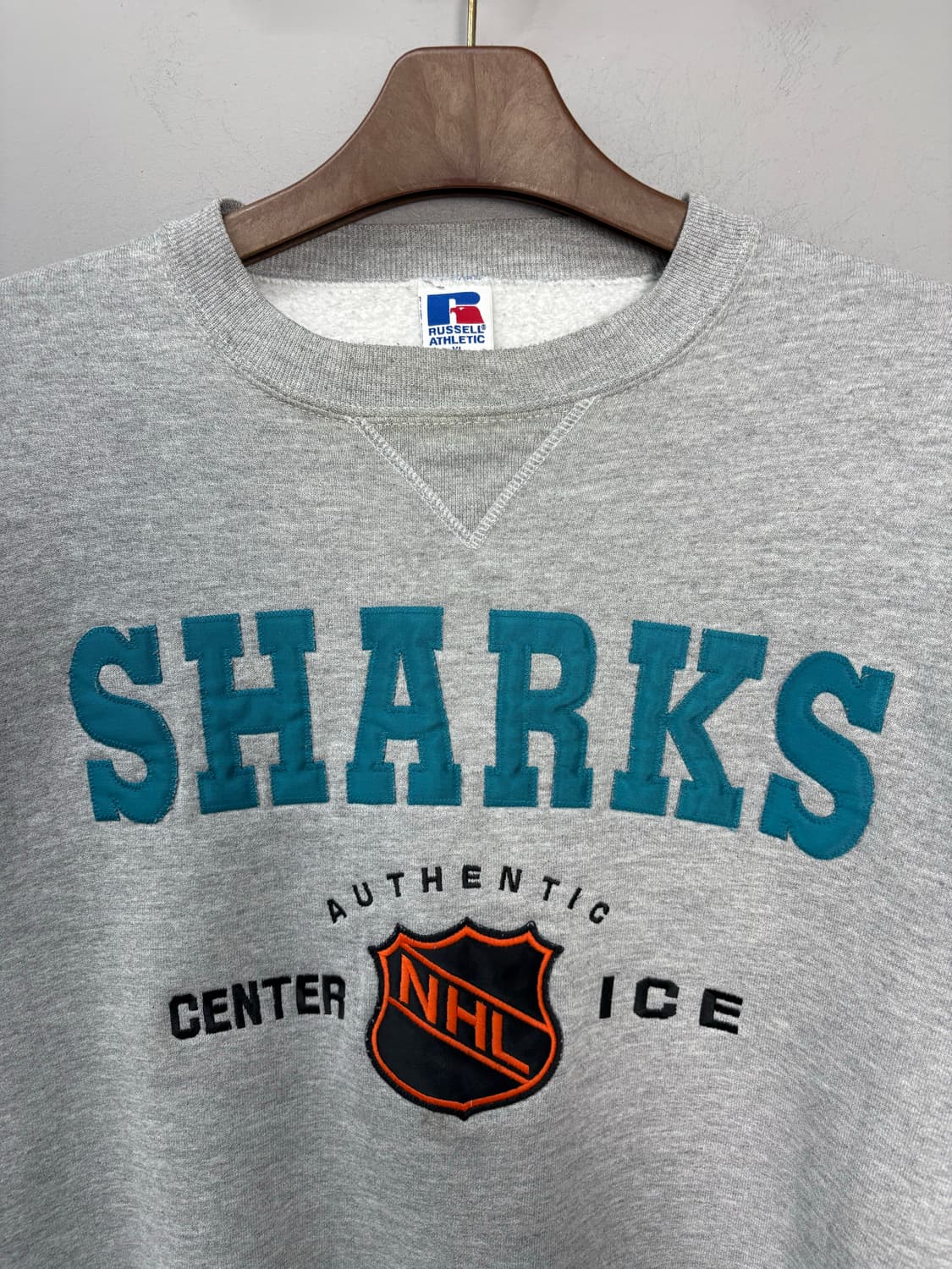 00s 러셀어틀레틱 USA NHL 산호세샤크스 스웻 A1897 상품이미지3