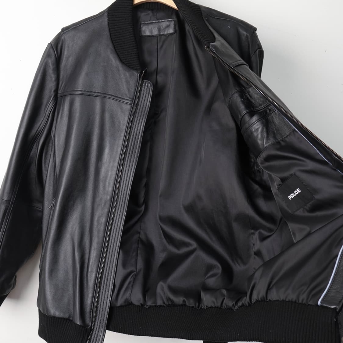 100/POLICE 양가죽 집업 블루종 상품이미지7