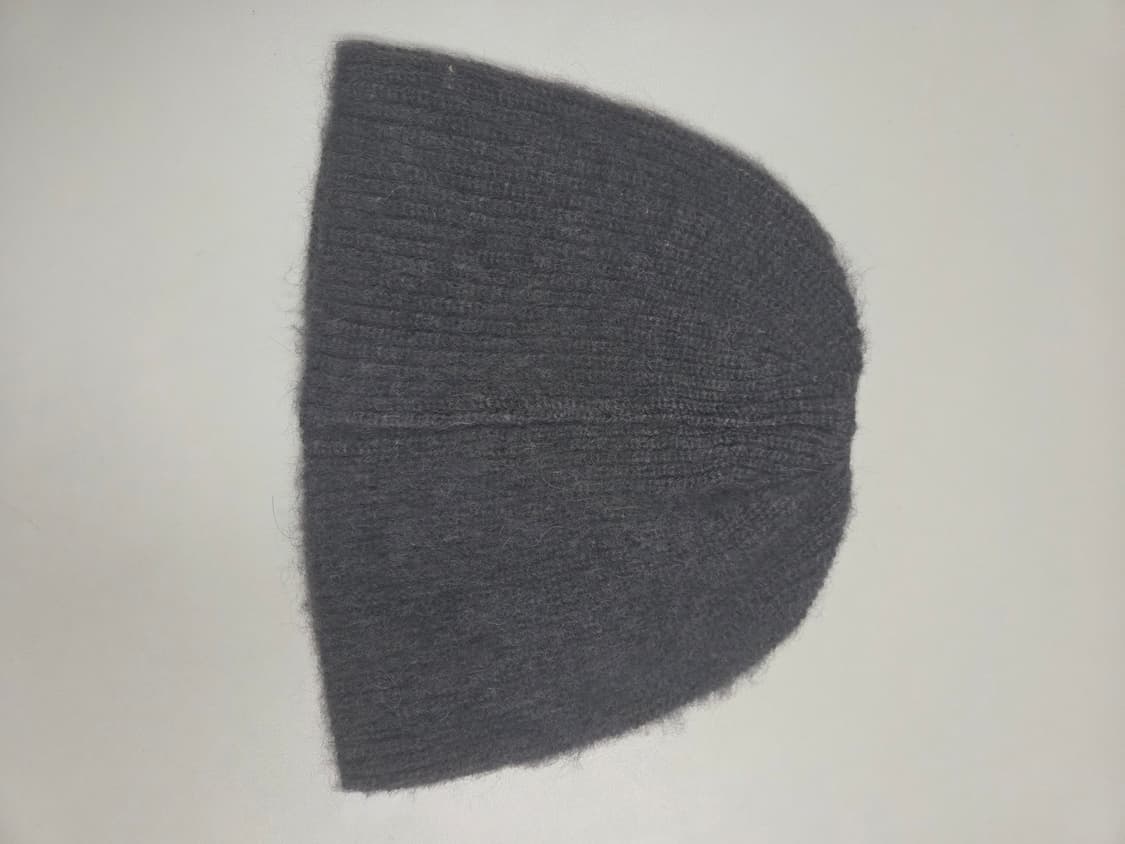 쿠어 헤어리 믹스드 아가일 비니 그레이 상품이미지2