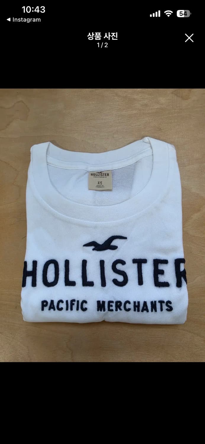 홀리스터 롱슬리브 xs 새상품 상품이미지1