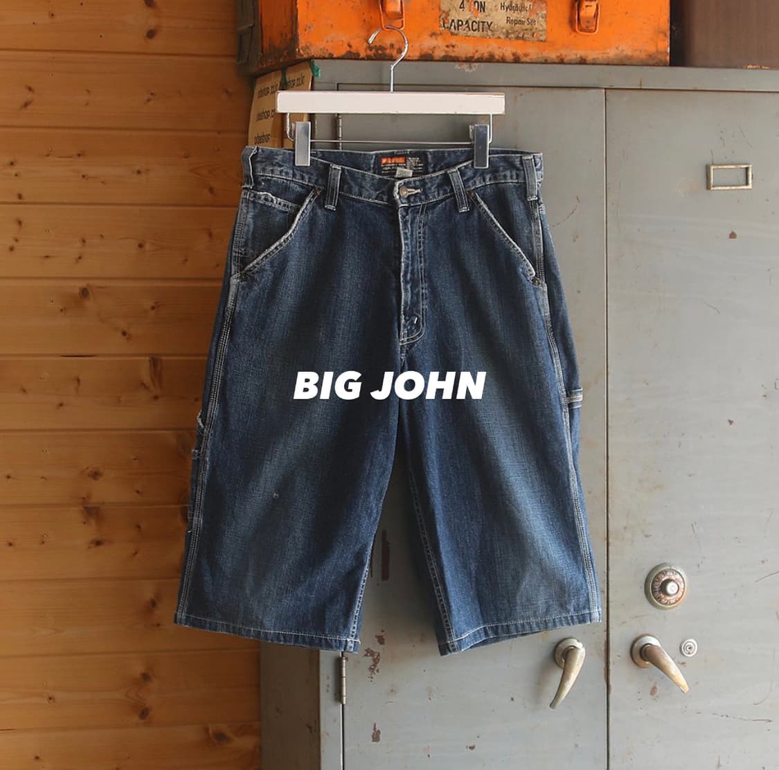 (착용컷) BIG JOHN 데님 카펜터 반바지 (32) 상품이미지1