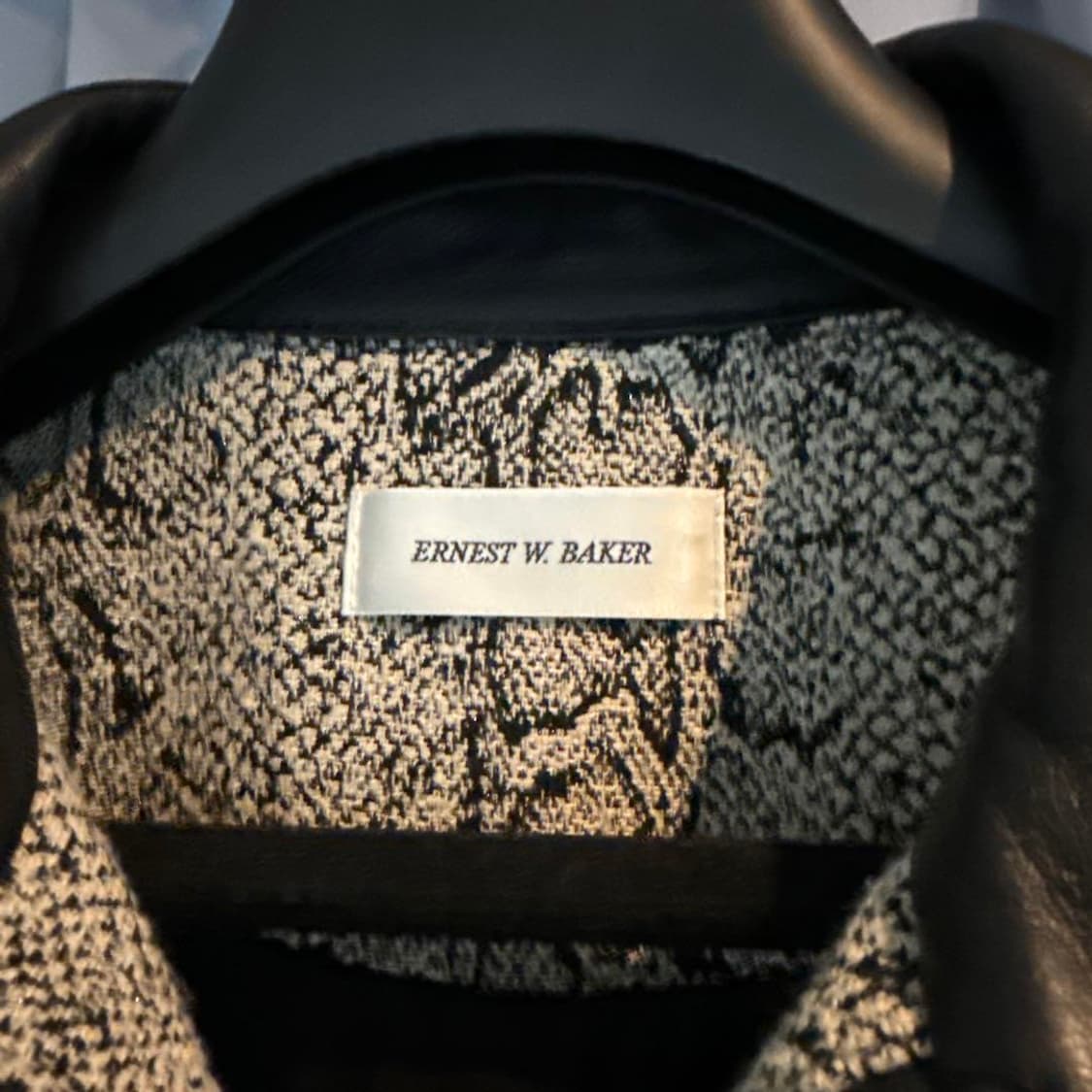 [샤이니 키님 착용] ernest w baker 24ss 파이톤 자켓 상품이미지4