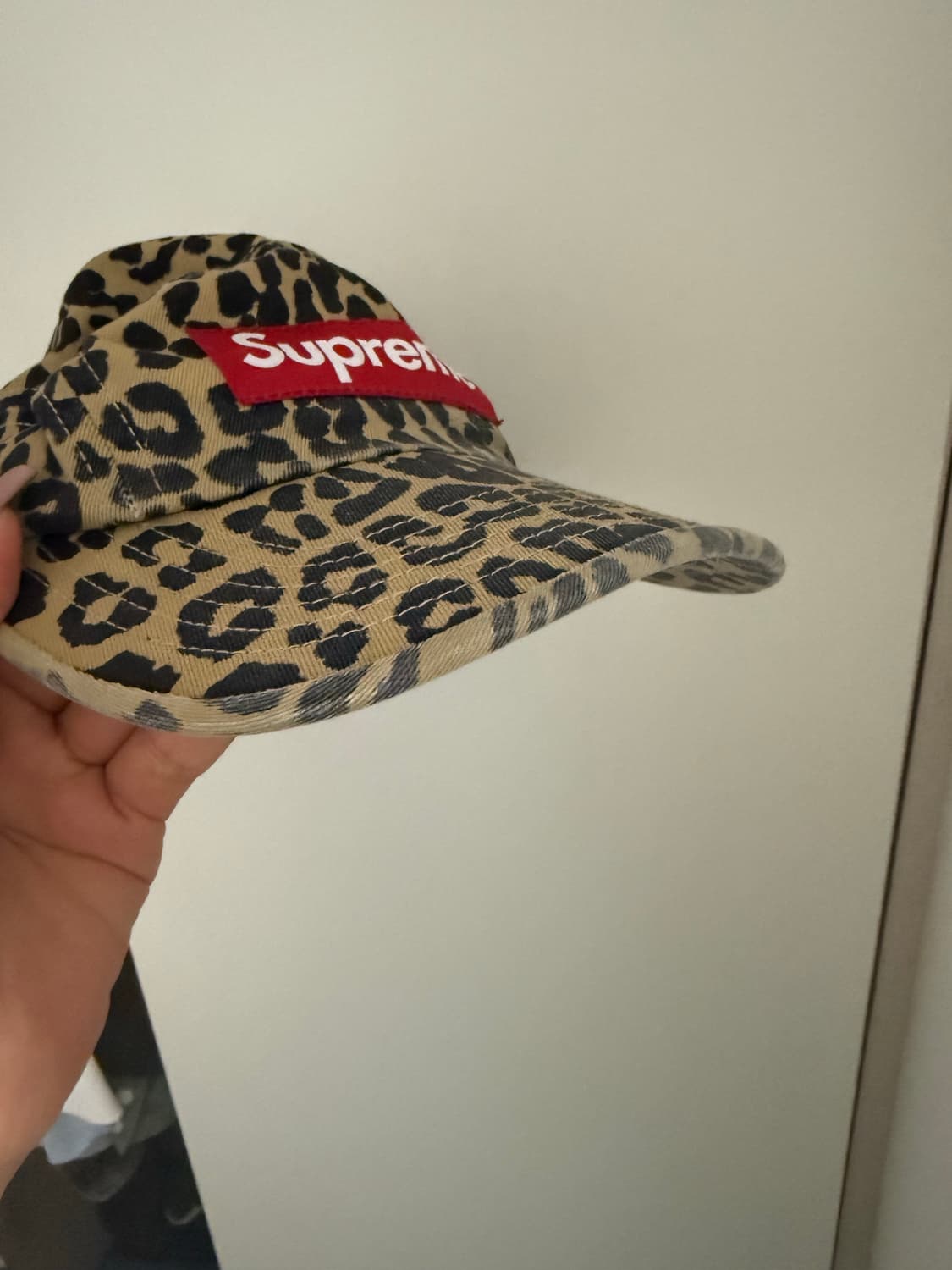 슈프림 워시드 치노 트윌 캠프캡 레오파드 - 23FW 상품이미지5