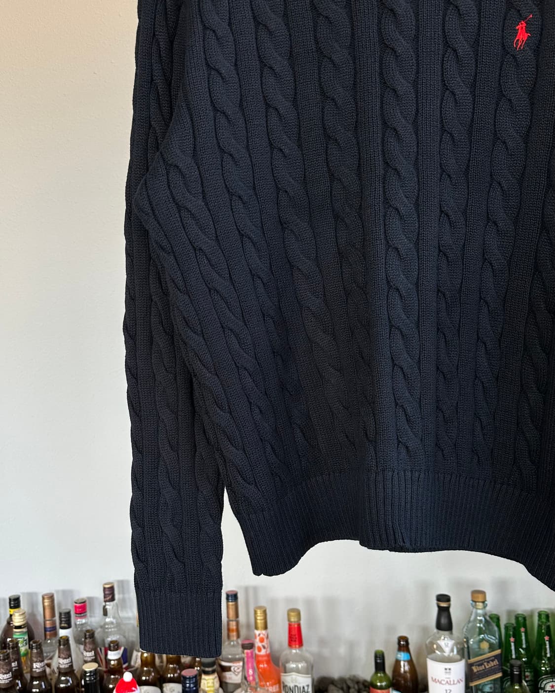 [XL]폴로 랄프로렌 꽈배기 케이블 니트 navy 상품이미지3