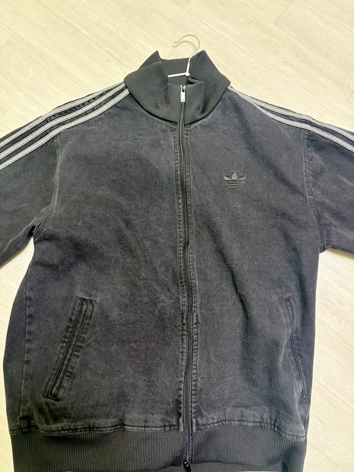 아디다스 블랙 데님 져지 상품이미지1