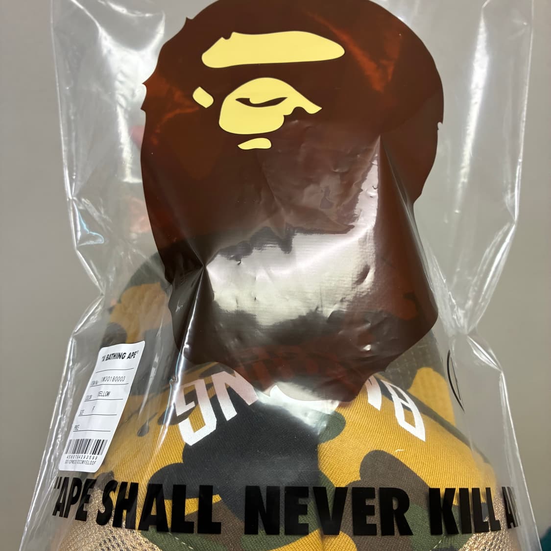 [free]베이프 메쉬캡 옐로우그린카모 상품이미지5