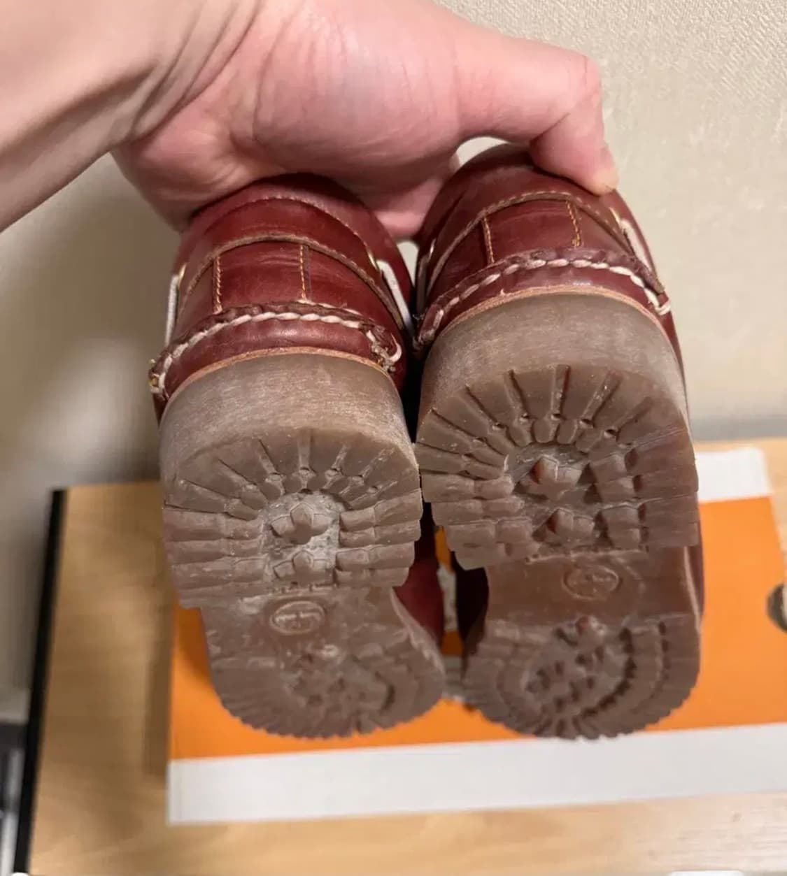 팀버랜드 보트슈즈 버건디 280(9.5) 상품이미지3