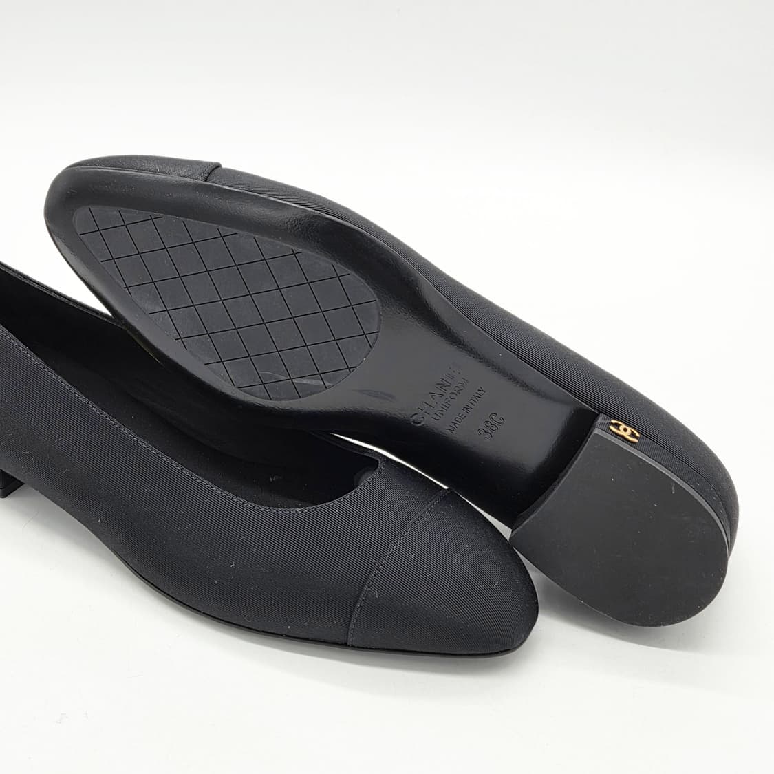  샤넬 유니폼 발레리나 플랫 슈즈 블랙 (37 1/2, 38)  상품이미지3