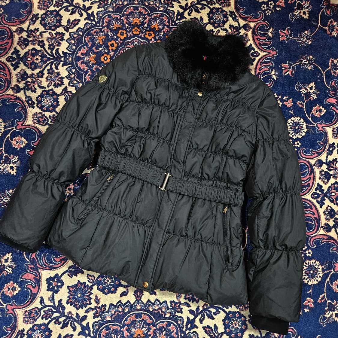 Roberta di camerino 덕다운 벨티드 경량 패딩 자켓  상품이미지2