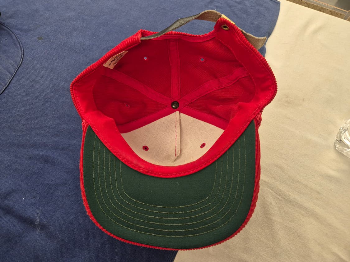 90s USA 올림픽 코듀로이 트러커 캡 상품이미지5