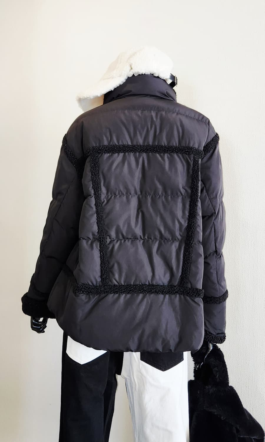 블랙 패딩점퍼  상품이미지6