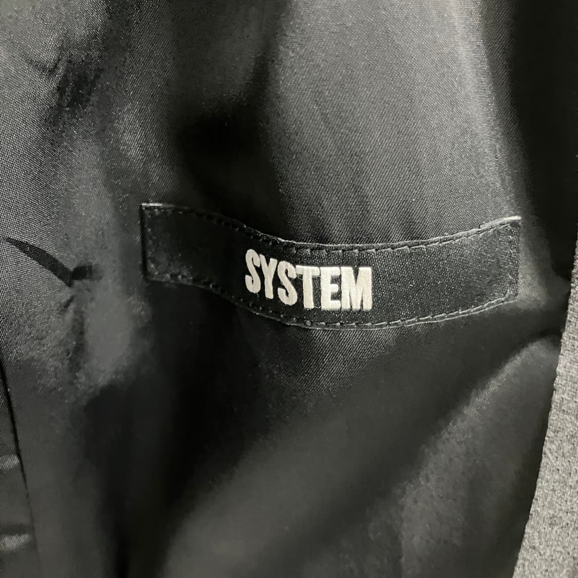 시스템 그레이 카라리스 울 가운 코트 95 상품이미지3