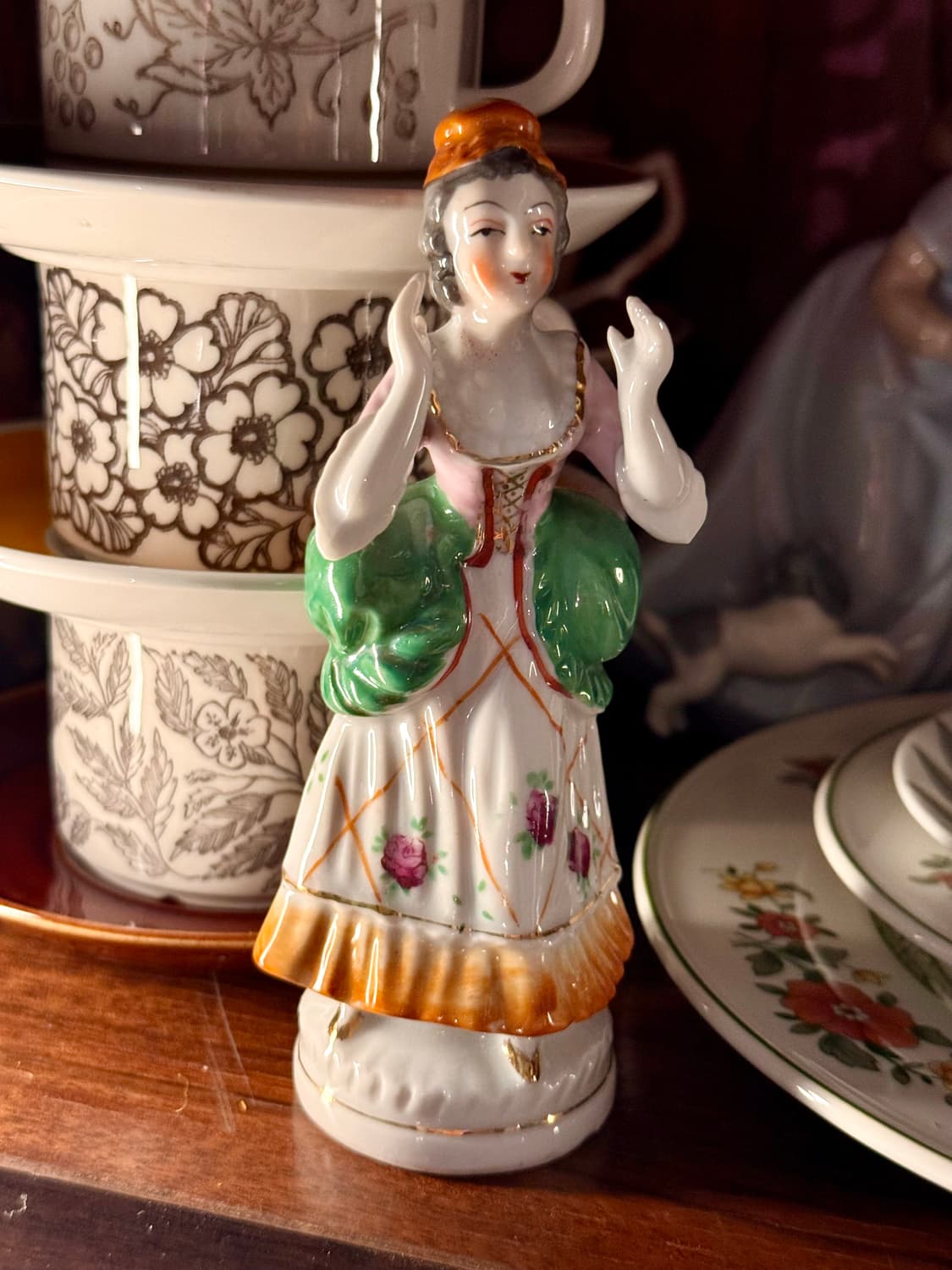 일본 빈티지 도자기 인형 장식 소품 피겨린 상품이미지4