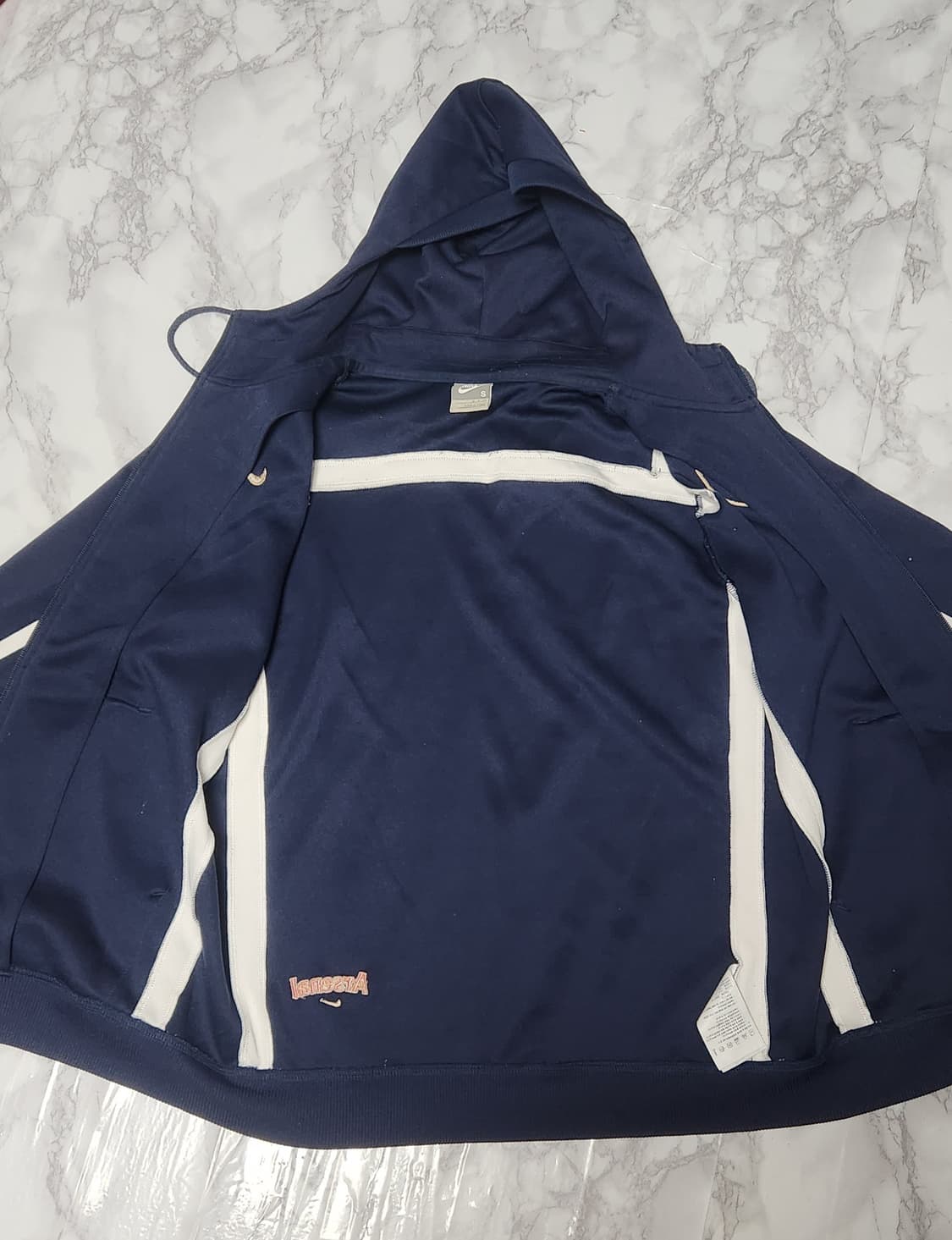 나이키 아스날 07-08 트레이닝 후드집업 져지 자켓  상품이미지5