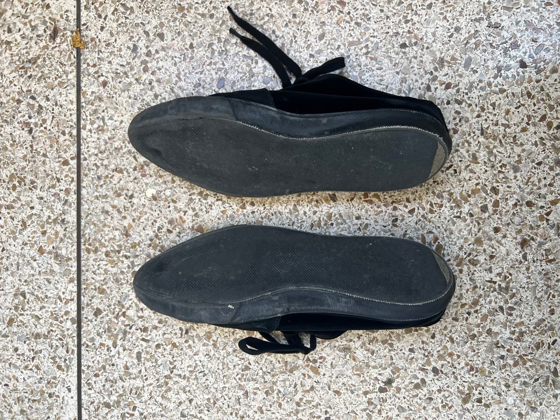 요지 야마모토 벨벳 가죽 스니커즈 상품이미지4