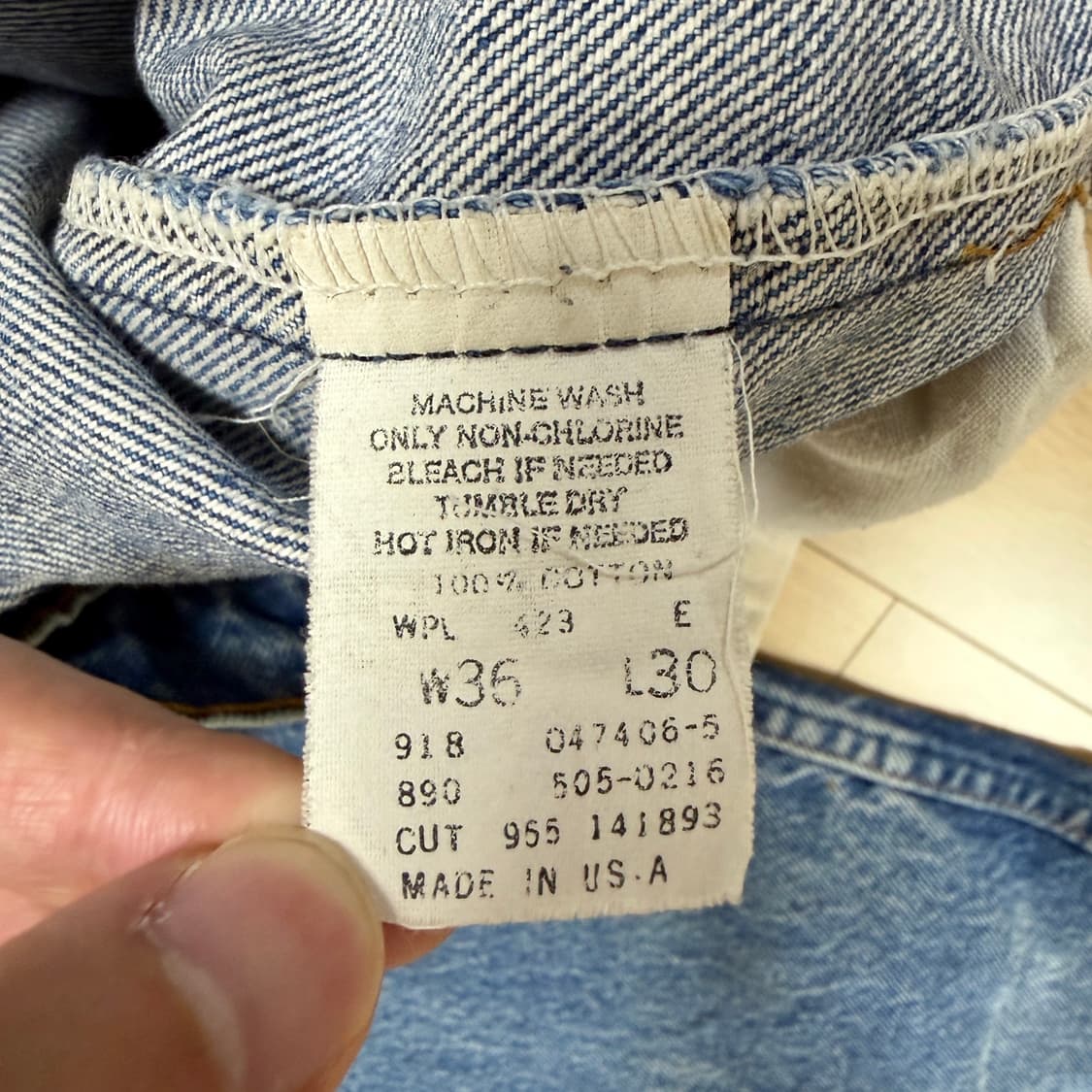 리바이스 90s made in USA 505 35W 30L 상품이미지4