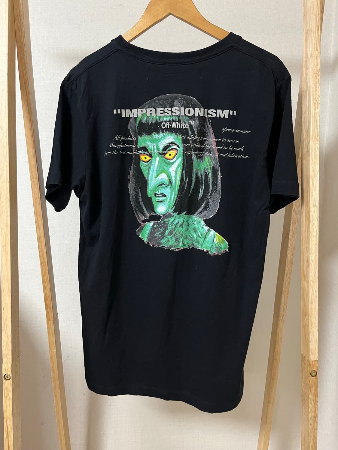 오프화이트 "IMPRESSIONISM" 반팔티 L 정품 상품이미지2