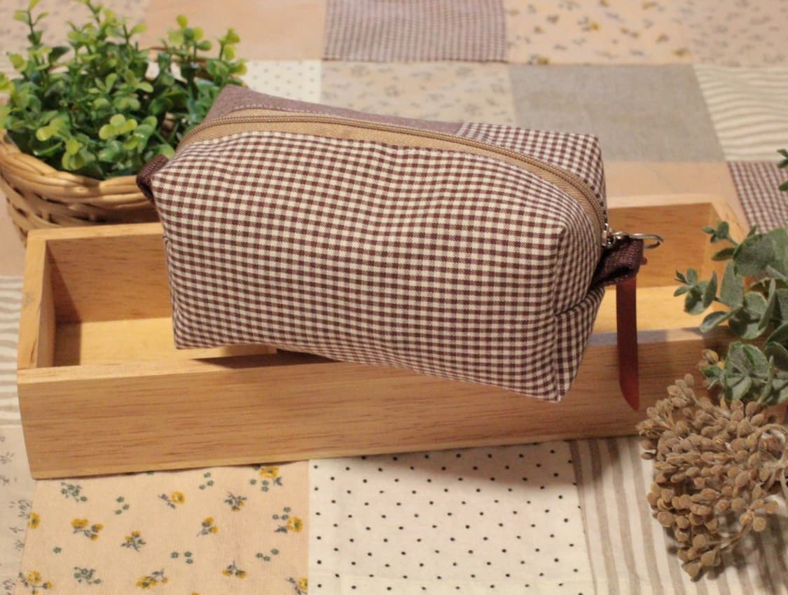 핸드메이드 브라운 미니 파우치 상품이미지4