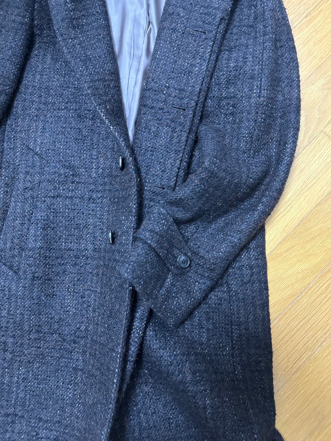 마에스트로 까노니꼬 레글런 알파카 혼방 코트 상품이미지4