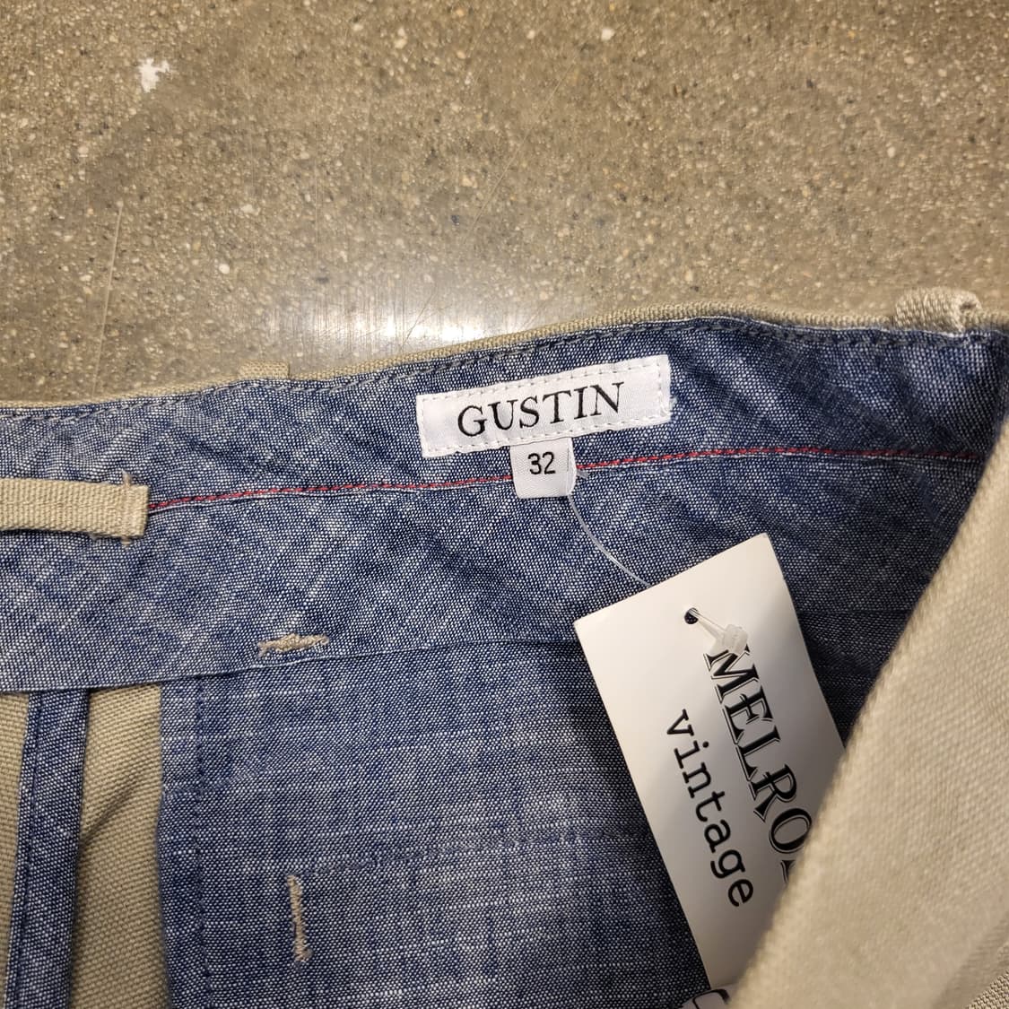 GUSTIN 베이지 면바지 상품이미지4